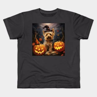 Australian Silky Terrier Halloween Kids T-Shirt